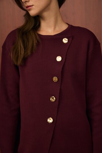 MerWish Verev Hırka BORDO - 3