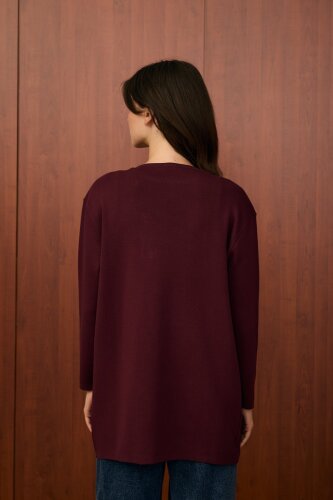 MerWish Verev Hırka BORDO - 4