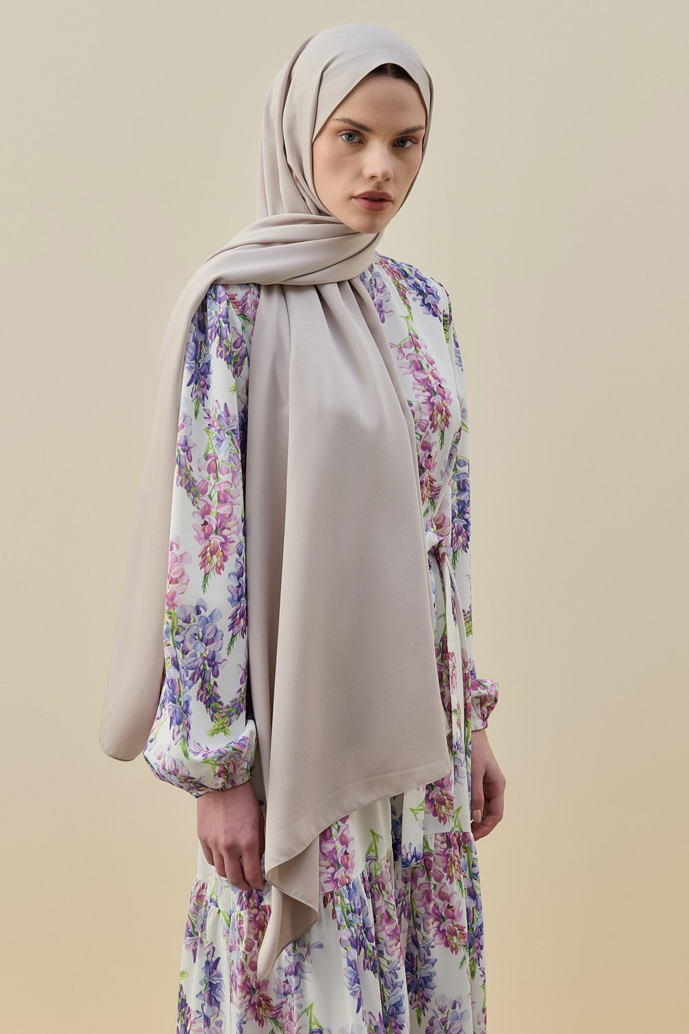 MerWish Vintage Şal BEJ - 1