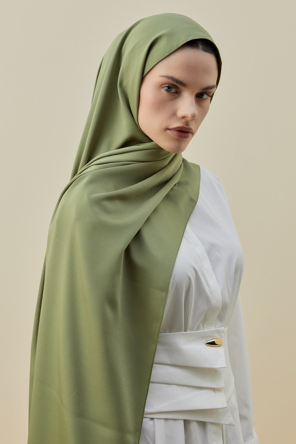 MerWish Vintage Şal HAKİ - 1