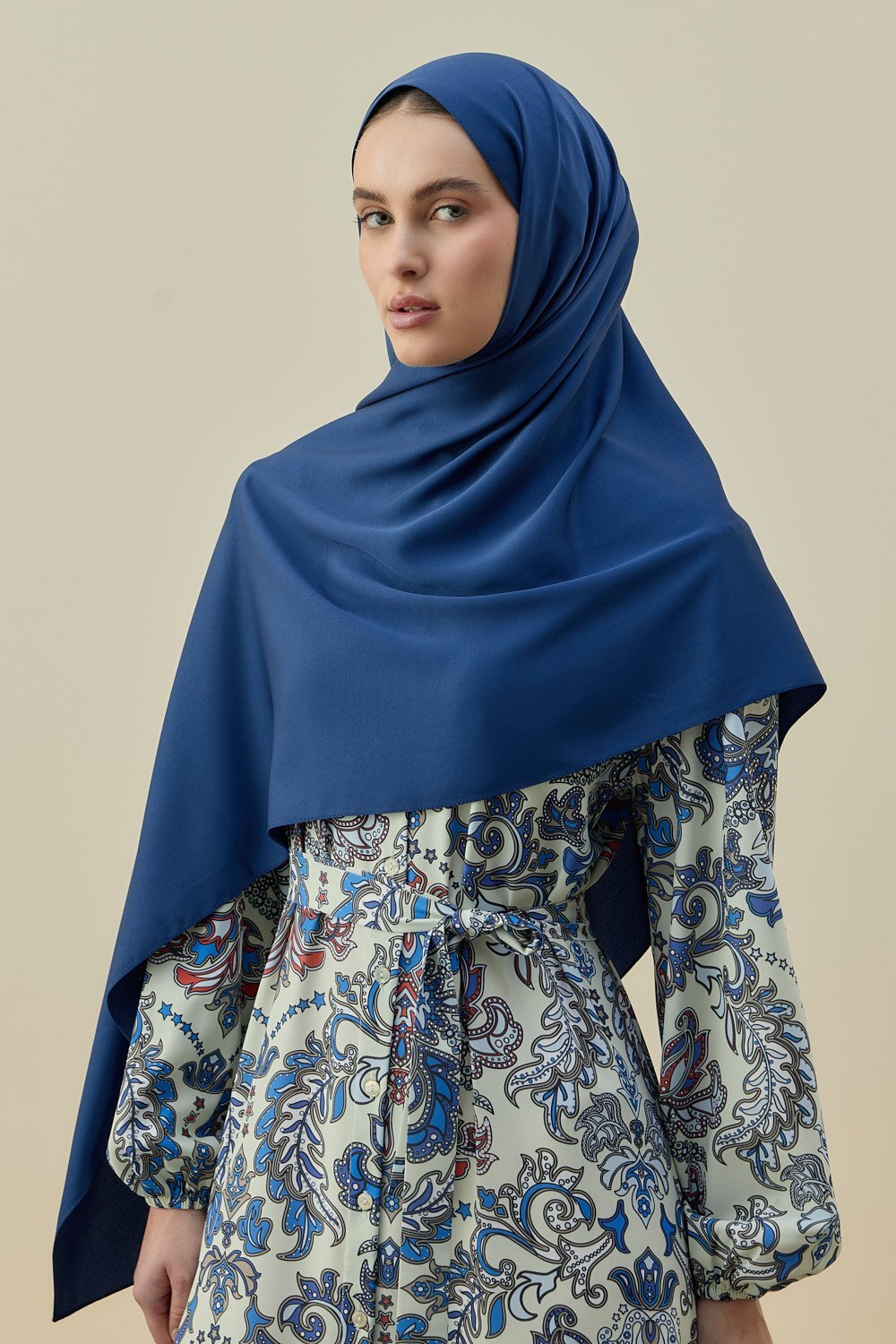 MerWish Vintage Şal LACİVERT - 3