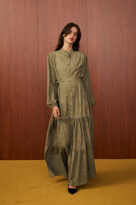 MerWish Voila Elbise YEŞİL - 3