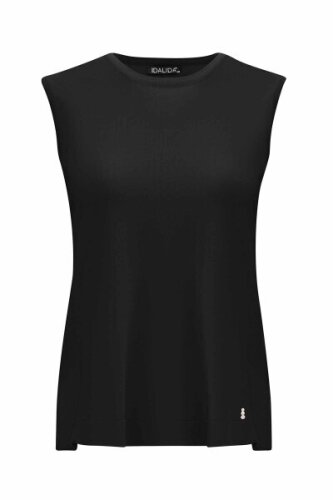 Miss Dalida Arkası Örgü Motifli Hırkalı Takım BLACK - 2