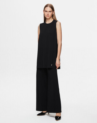Miss Dalida Basic Kolsuz Triko Tunik BLACK - 1