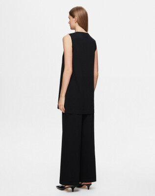 Miss Dalida Basic Kolsuz Triko Tunik BLACK - 3