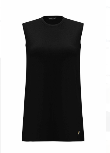 Miss Dalida Basic Kolsuz Triko Tunik BLACK