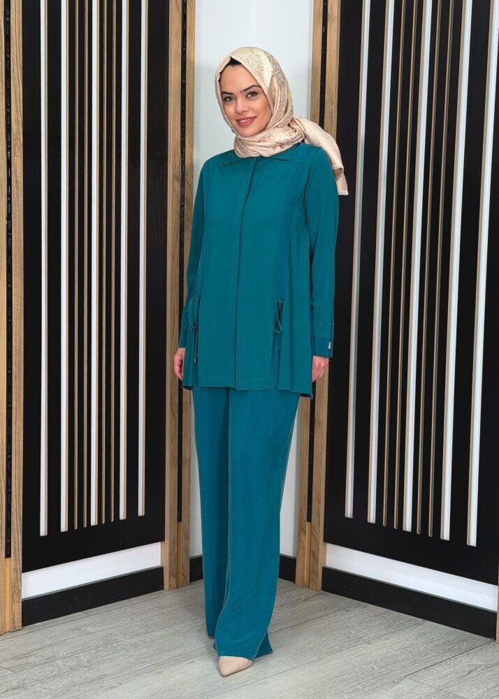 Miss Dalida Bol Paça Basic Cupro Pantolon North Sea