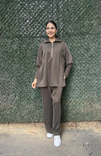 Miss Dalida Bol Paça Cupra Pantolon TAUPE