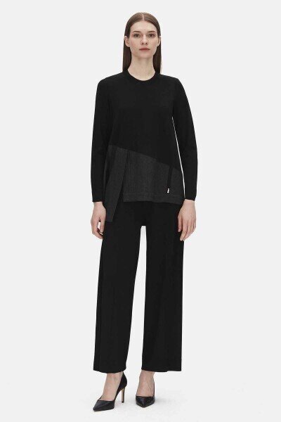 Miss Dalida Bol Paça Triko Pantolon BLACK - 1