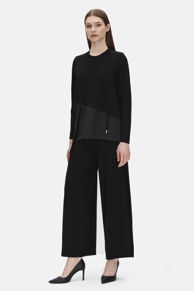 Miss Dalida Bol Paça Triko Pantolon BLACK - 2