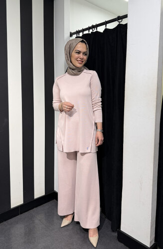 Miss Dalida Bol Paça Triko Pantolon Bluff_Powder