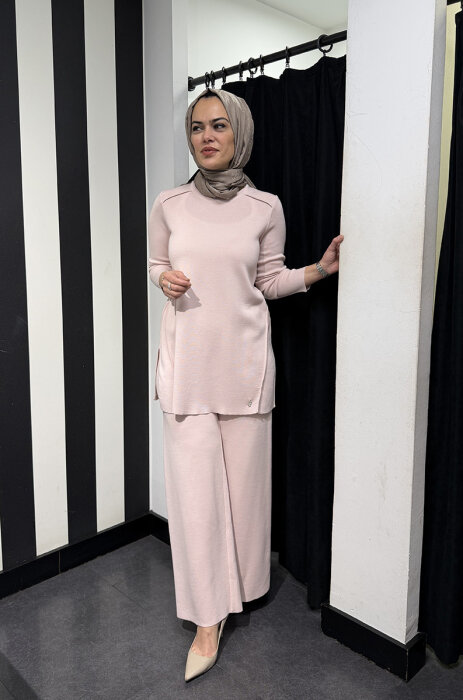 Miss Dalida Bol Paça Triko Pantolon Bluff_Powder - 2