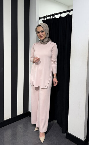 Miss Dalida Bol Paça Triko Pantolon Bluff_Powder - 4