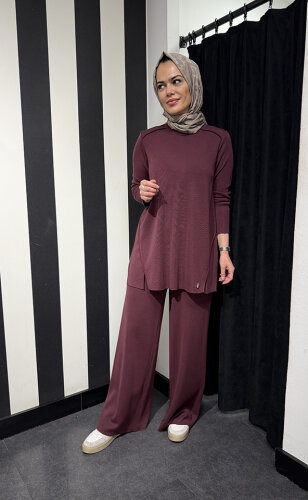 Miss Dalida Bol Paça Triko Pantolon DARDO-TAUPE - 2