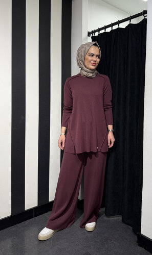 Miss Dalida Bol Paça Triko Pantolon DARDO-TAUPE - 3