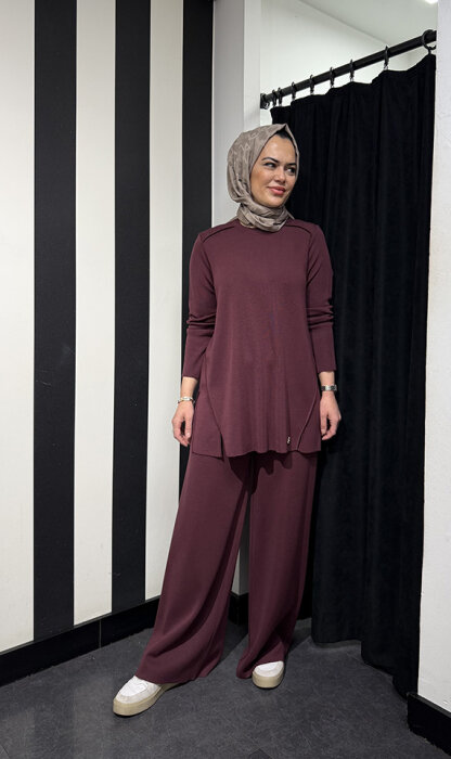 Miss Dalida Bol Paça Triko Pantolon DARDO-TAUPE - 3