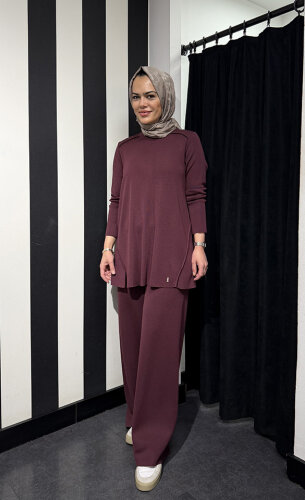 Miss Dalida Bol Paça Triko Pantolon DARDO-TAUPE - 4