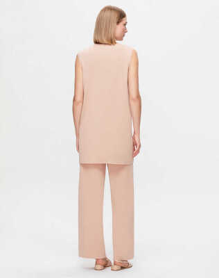 Miss Dalida Bol Paça Triko Pantolon Salmon - 2