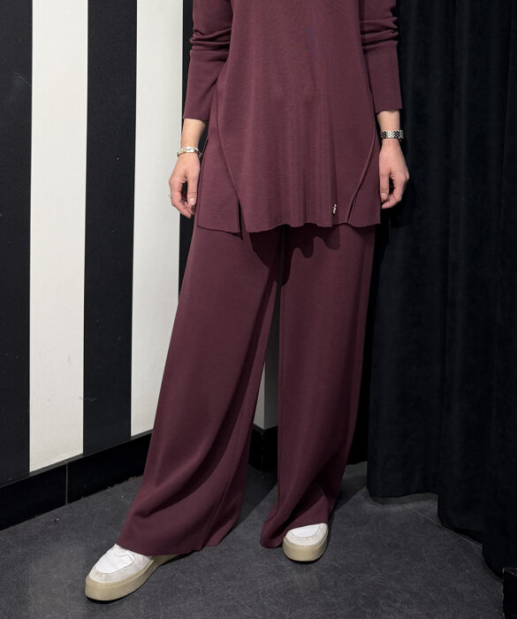 Miss Dalida Bol Paça Triko Pantolon TOGA-BORDO - 1