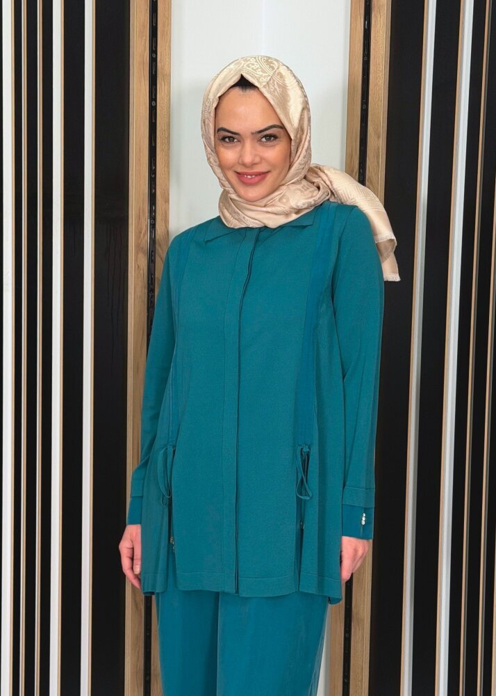 Miss Dalida Büzgü Detaylı Triko Gömlek North Sea