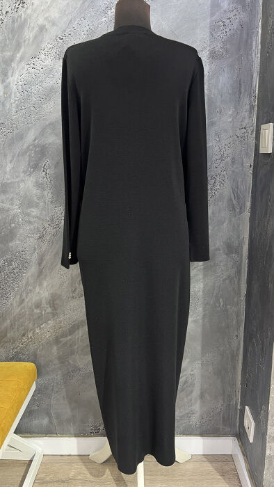 Miss Dalida Cebi Ve Önü Keçe Detaylı Elbise BLACK - 6
