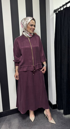 Miss Dalida Cepli Cupra Etek Plum - 2
