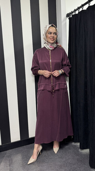 Miss Dalida Cepli Cupra Etek Plum - 1