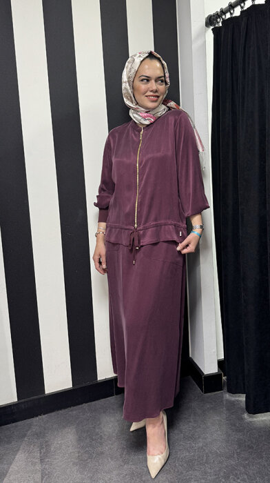 Miss Dalida Cepli Cupra Etek Plum - 3