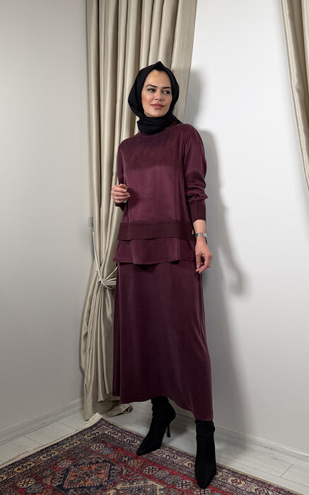 Miss Dalida Cepli Cupra Etek Plum - 3