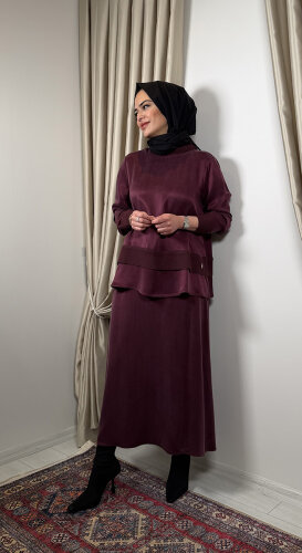 Miss Dalida Cepli Cupra Etek Plum - 4