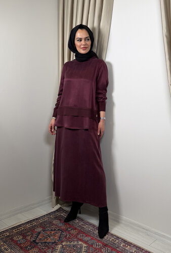 Miss Dalida Cepli Cupra Etek Plum - 5