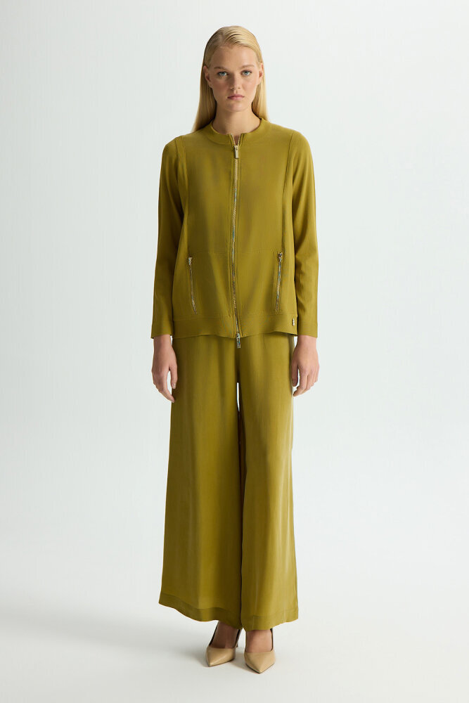 Miss Dalida Cupro Cepli Pantolon Etek Amber