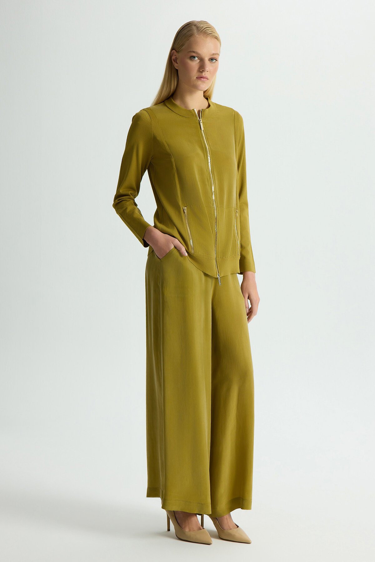 Miss Dalida Cupro Cepli Pantolon Etek Amber - 2