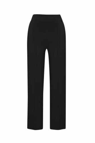 Miss Dalida Dar Paça Triko Pantolon BLACK - 4