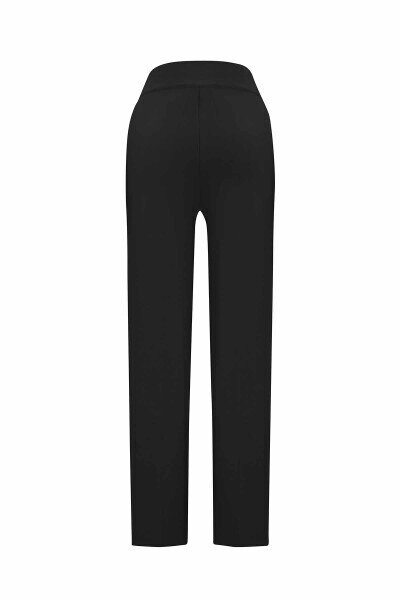 Miss Dalida Dar Paça Triko Pantolon BLACK - 5