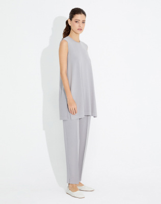 Miss Dalida Dark Grey Dar Paça Triko Pantolon Dark Grey - 1