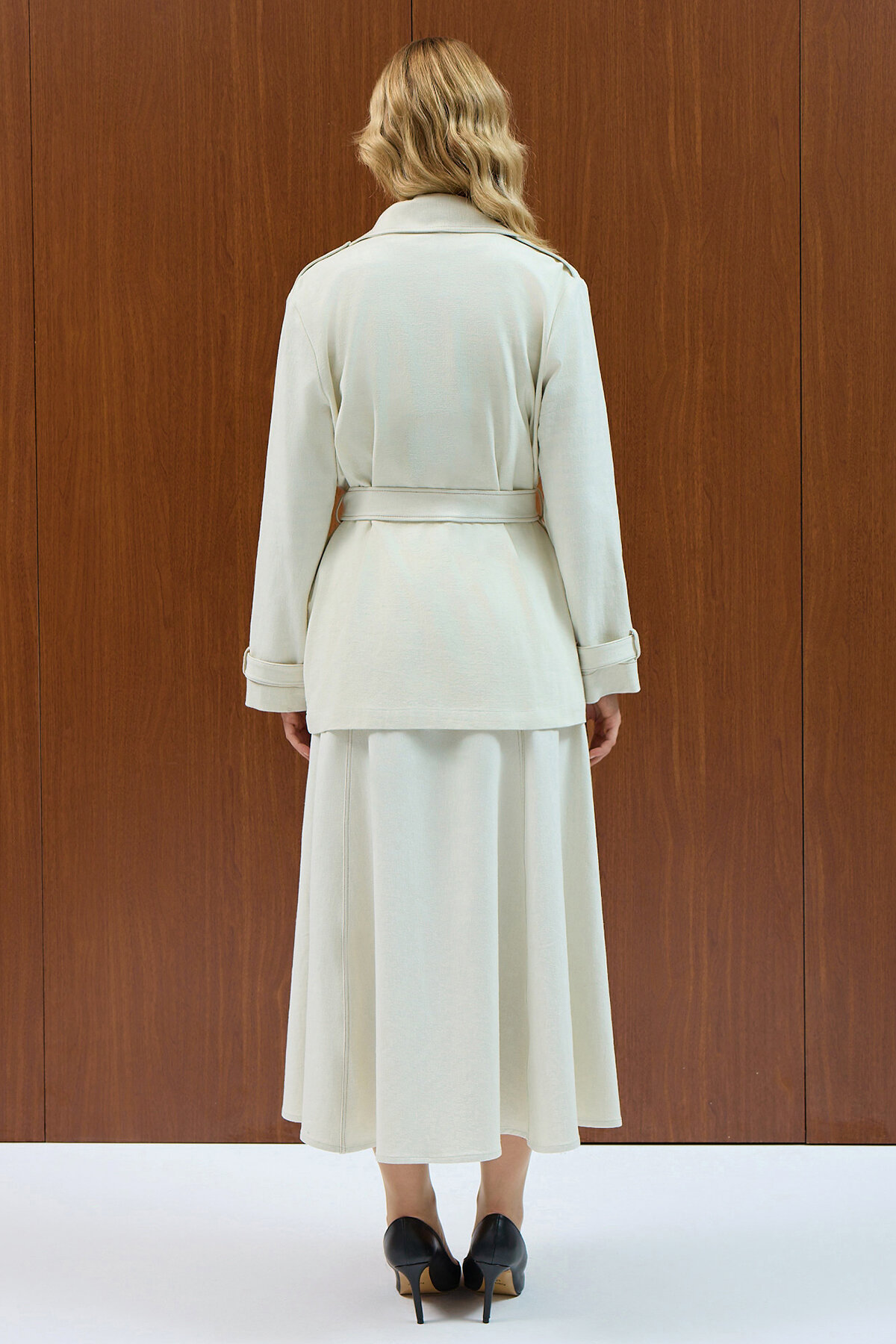 Miss Dalida Denim Çan Etek EKRU - 3