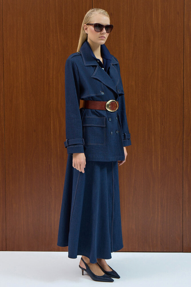 Miss Dalida Denim Çan Etek Navy Blue - 2