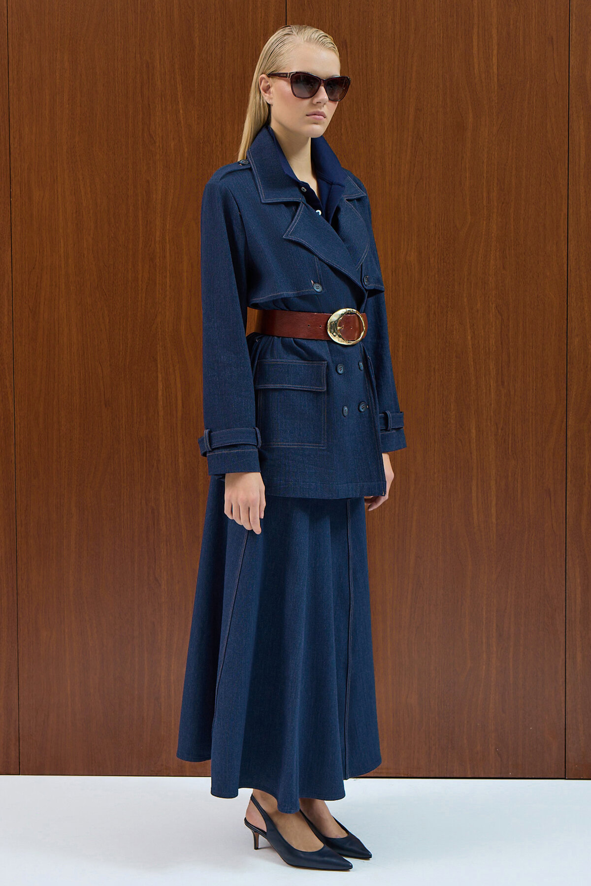 Miss Dalida Denim Çan Etek Navy Blue - 2