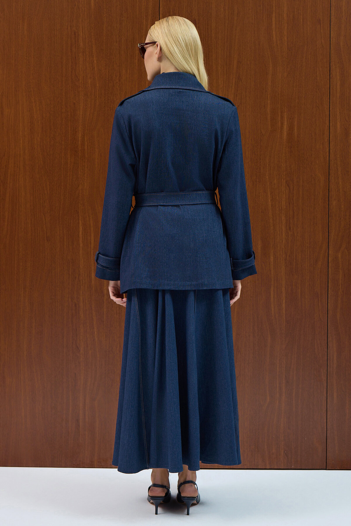 Miss Dalida Denim Çan Etek Navy Blue - 3