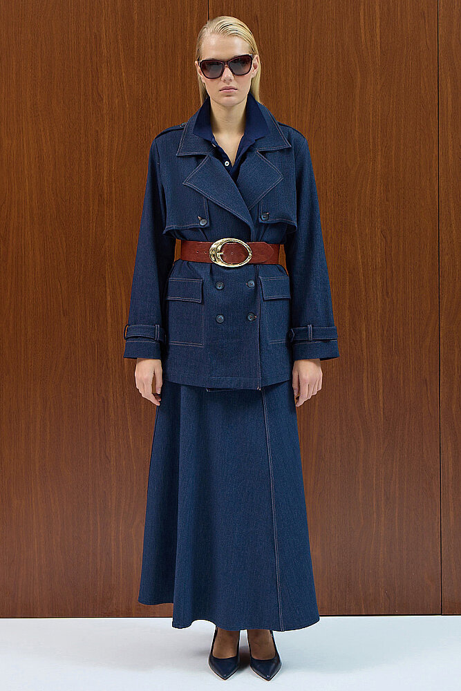 Miss Dalida Denim Çan Etek Navy