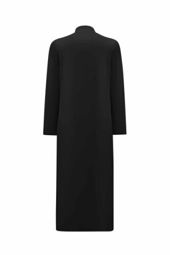 Miss Dalida Dk Yaka Uzun Triko Hırka BLACK - 2