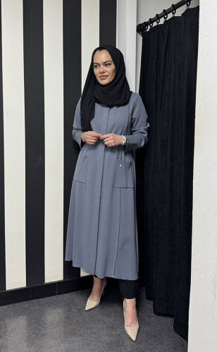 Miss Dalida Dk Yaka Uzun Triko Hırka Bullet - 2