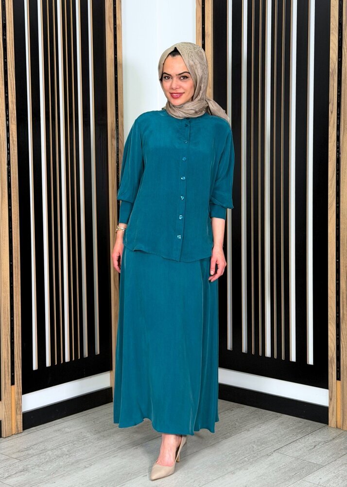 Miss Dalida Düz Renk Cupro Etek North Sea