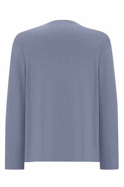 Miss Dalida Düz Renk Düğmeli Hırka Navy Blue - 2