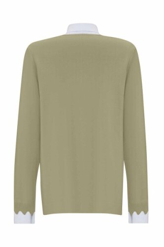 Miss Dalida Ekleme Kollu Triko Tunik olive - 2