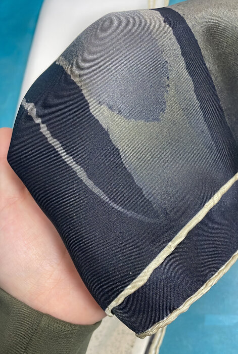 Miss Dalida Geometrik ve Deri Desenli Şal Stone - 1