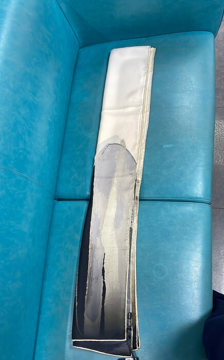 Miss Dalida Geometrik ve Deri Desenli Şal Stone - 2