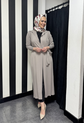Miss Dalida Gömlek Yaka Broş Detaylı Triko Hırka MİNK - 3