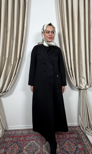 Miss Dalida Gömlek Yaka Cepli Triko Hırka BLACK - 2